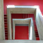 5 Stairwell with red resin floor